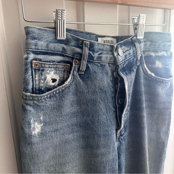 Agolde Fen High Rise Relaxed Taper Jeans in Wander 23 - Picture 8 of 14